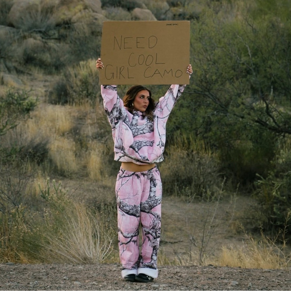Camo Set Sweatshirt & Sweats (Pink)